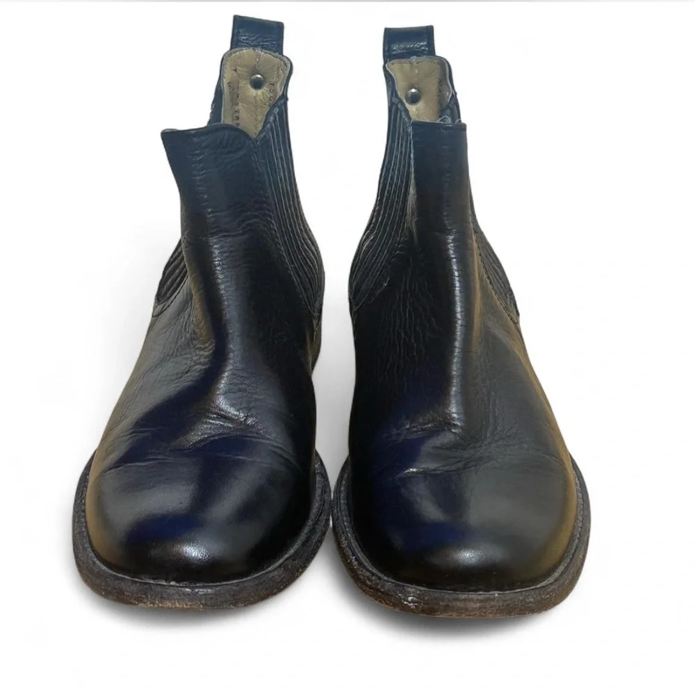 💜 Frye Black Leather Chelsea Ankle Boot (7)